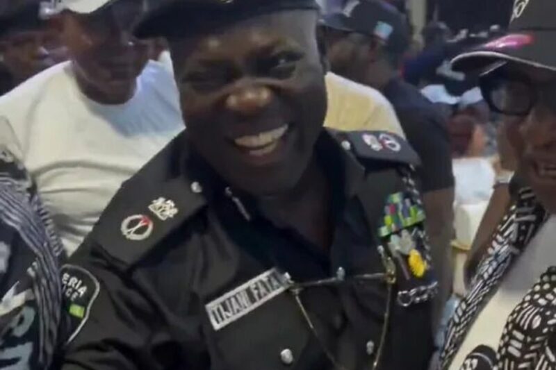 VIDEO: Lagos CP Under Fire After Video Shows Him at Tinubu’s City Boy Movement Event