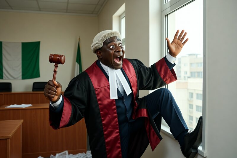Bandits Invade Courtroom, Demand Judge as He Escapes Through Window, Flees on Bike