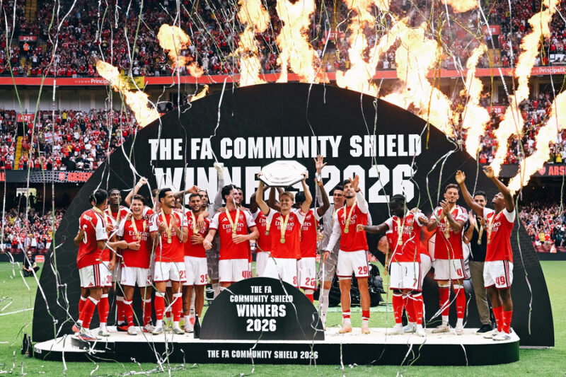 Arsenal Humble Man City 3-0 To Win Community Shield In Cardiff