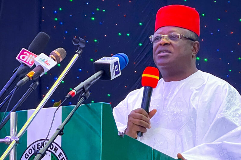 Umahi Apologises Over Bad Benin-Sapele Road, Orders Arrest Of Contractors