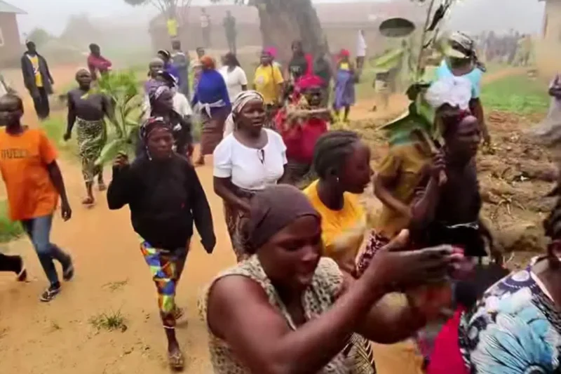 Grief In Plateau Community As Women Protest After Gunmen Kill 24