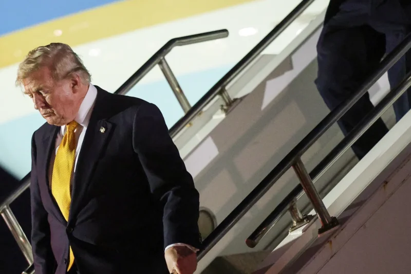 Trump Reveals Why He Secretly Switched Planes After Iran Threat