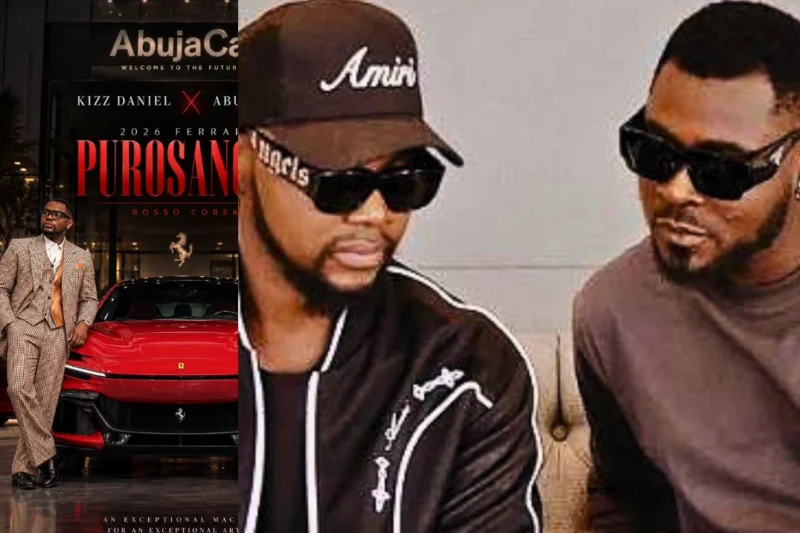 Kizz Daniel Trends as He Splashes N1.6bn on Brand-New 2026 Ferrari Purosangue, First in Nigeria — Younger Brother Reacts (VIDEO)