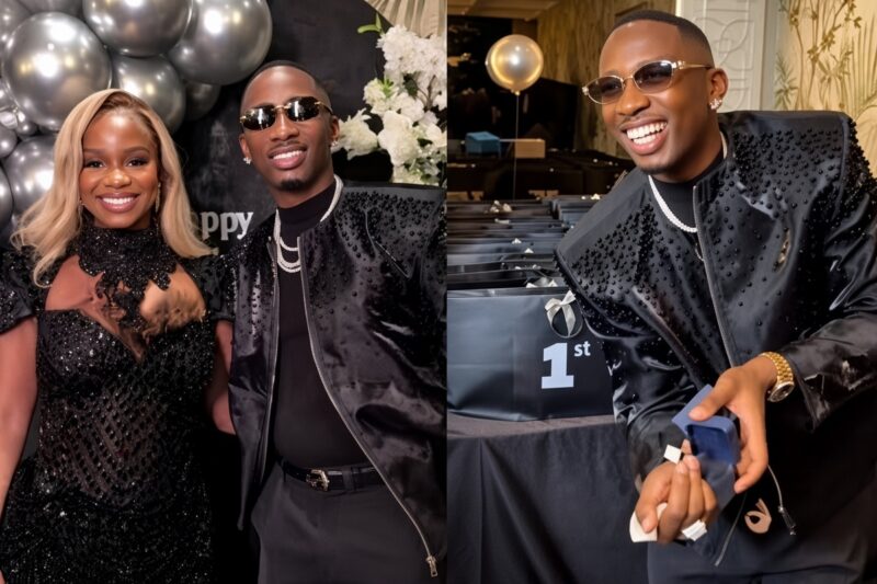 VIDEO: “Will You Marry Me Again?” – Priscilla Ojo Goes All Out for Juma Jux’s 37th Birthday With 37 Gifts, Proposes With Diamond Ring