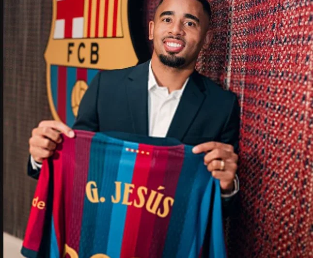 Gabriel Jesus Joins Barcelona From Arsenal, Signs Contract Until 2029