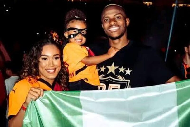 Osimhen’s Heavily Pregnant Girlfriend Involved In Car Crash