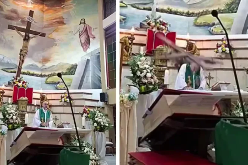 VIDEO: Catholic Priest Crushed to Death by Heavy Crucifix That Fell on Him During Livestreamed Mass