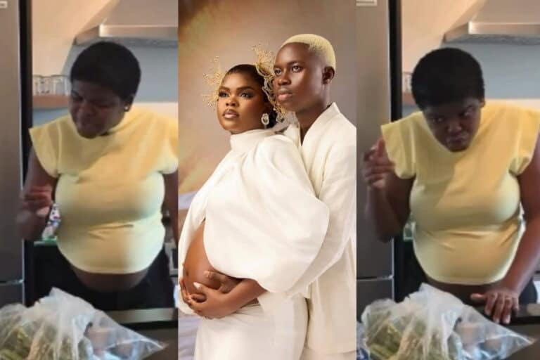 VIDEO: “Stop Speaking Pidgin to Our Unborn Child, Speak Phonetics” – Jarvis Knocks Husband, Peller