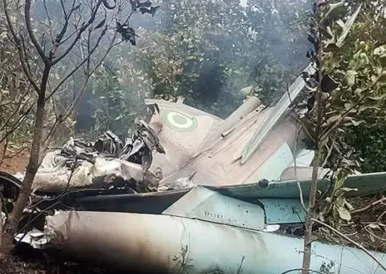Ondo Residents Cry Out Over Terrible Smell After NAF Plane Crash, Fear Disease Outbreak